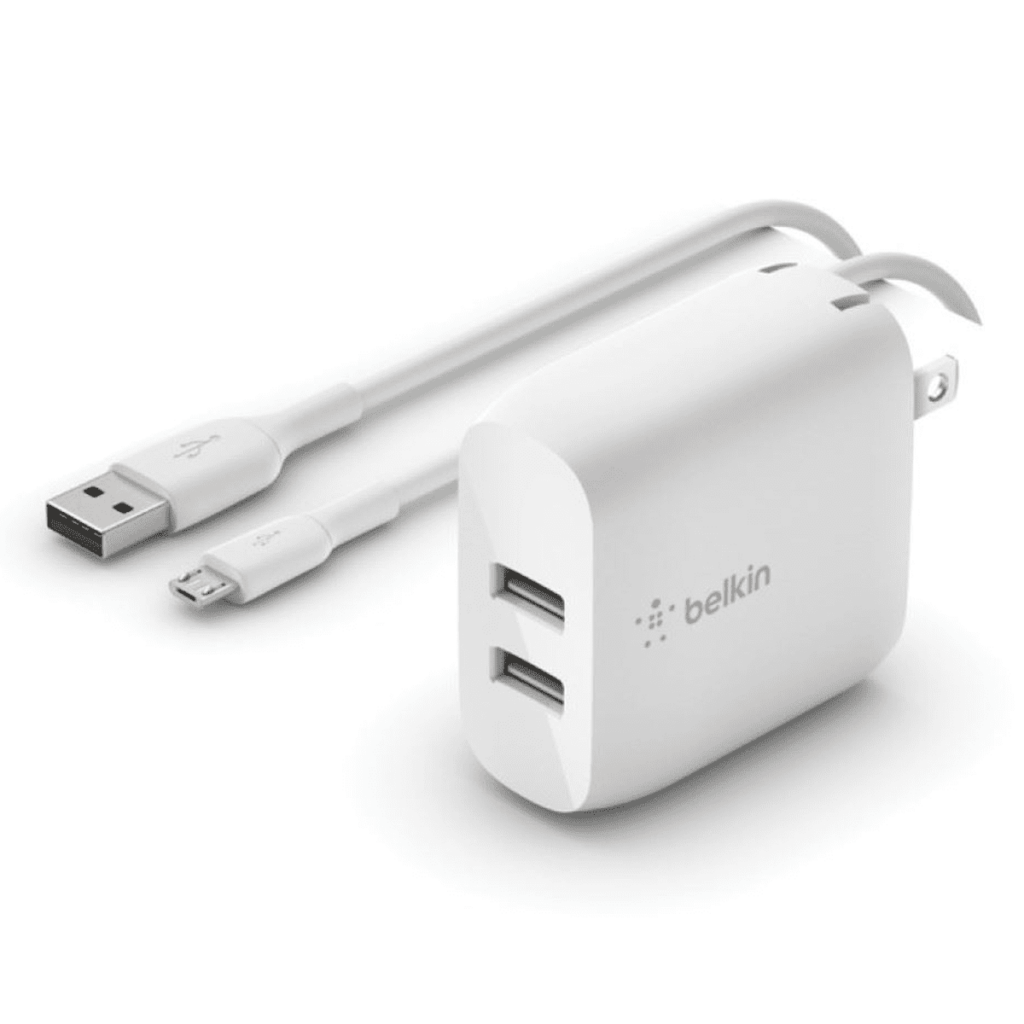 Cargador Dual Belkin USB-A de 24 W + Cable USB-A a Micro-USB-1